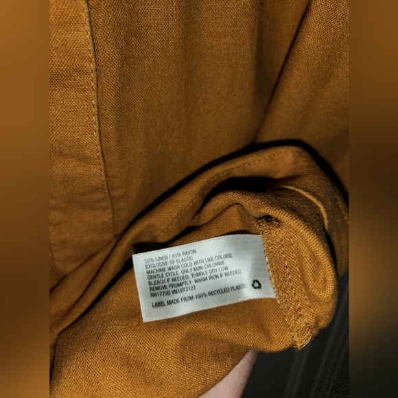 Universal Thread collared shorts romper mustard fall Women's XS - Picture 12 of 12